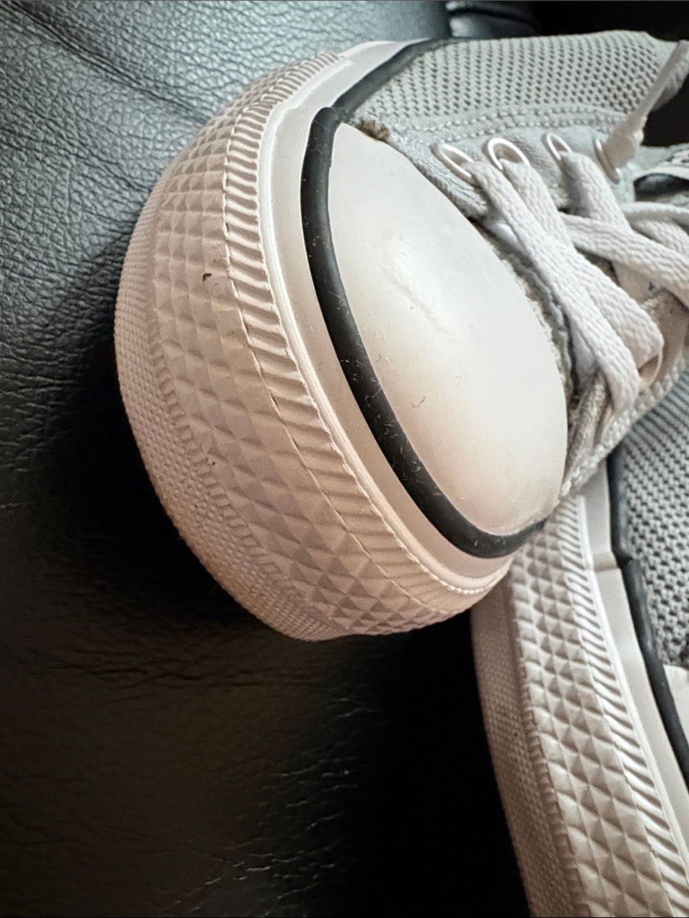 Converse Light Gray Knit All Star Low Top Sneakers - Picture 4 of 9